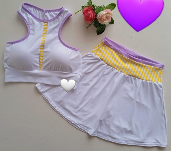 set de falda blanco