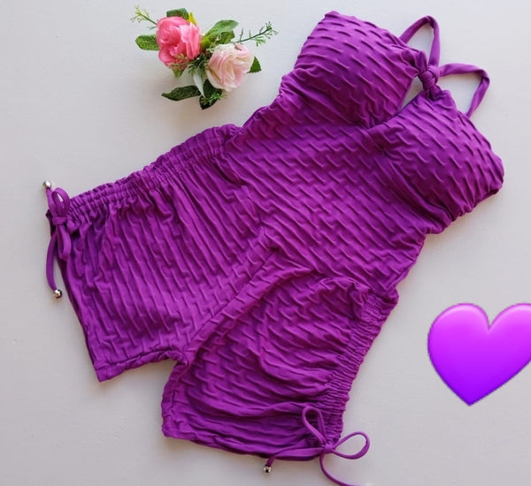 enterizo brasileño violeta